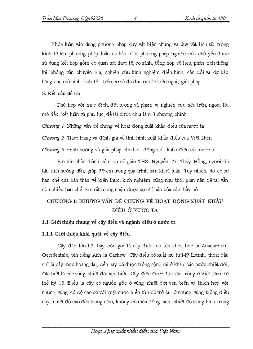 image for page Hoạt động xuất khẩu Điều của Việt Nam