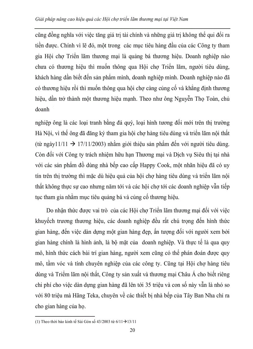 image for page Giải pháp nâng cao hiệu quả Hội chợ Triển lãm tại Việt Nam