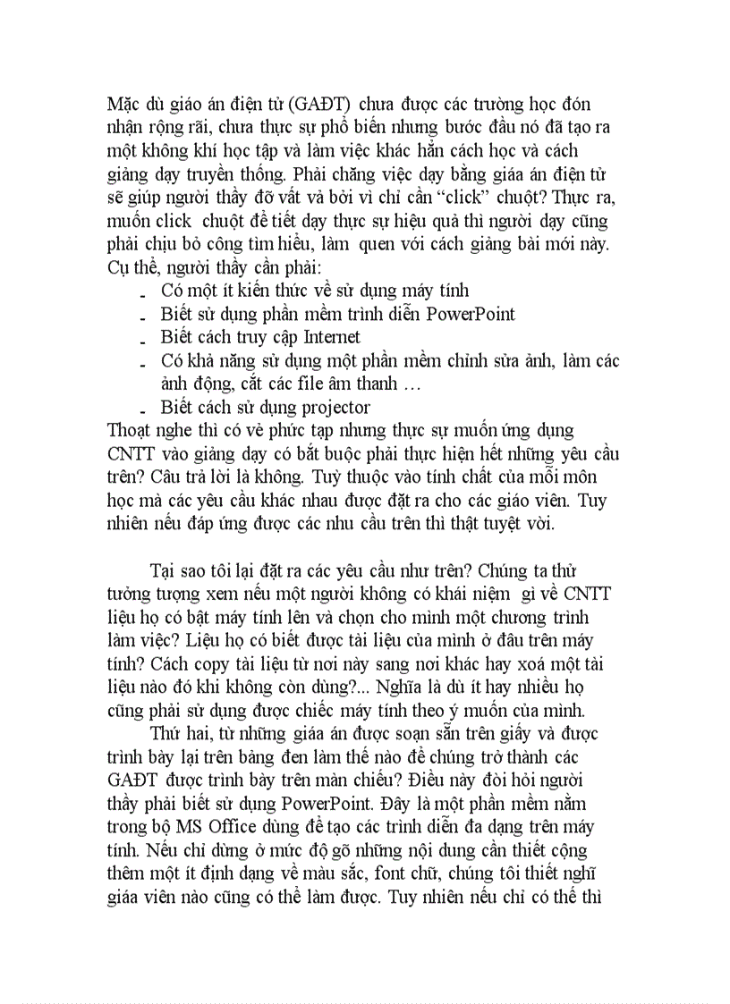 image for page Ứng dụng công nghệ thông tin trong dạy học