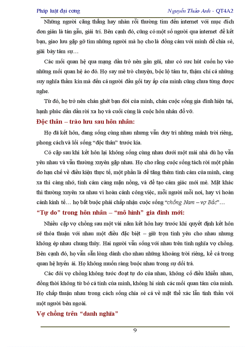 image for page Anh chị hãy đánh giá thực trạng về quan hệ hôn nhân Việt Nam trong gia đình hiện nay qua đó chỉ ra sự khác biệt so với quan hệ hôn nhân Việt Nam