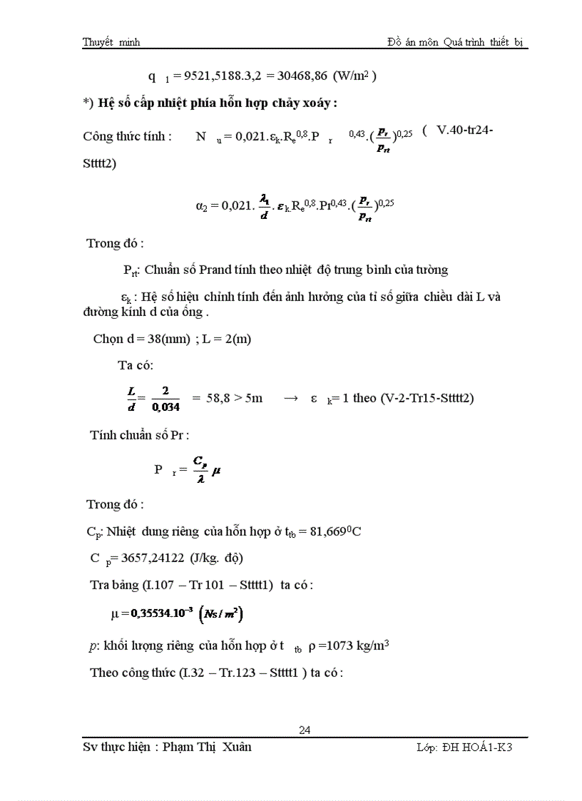 image for page Thiết kế hệ thống cô đặc hai nồi xuôi chiều thiết bị cô đặc ống tuần hoàn ngoài dùng cho cô đặc dung dịch KOH với năng suất 11000 kg h