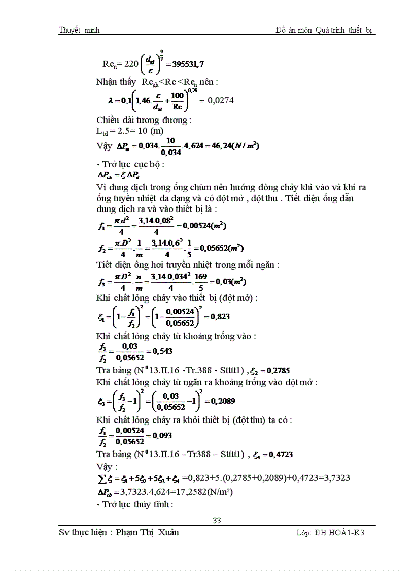 image for page Thiết kế hệ thống cô đặc hai nồi xuôi chiều thiết bị cô đặc ống tuần hoàn ngoài dùng cho cô đặc dung dịch KOH với năng suất 11000 kg h