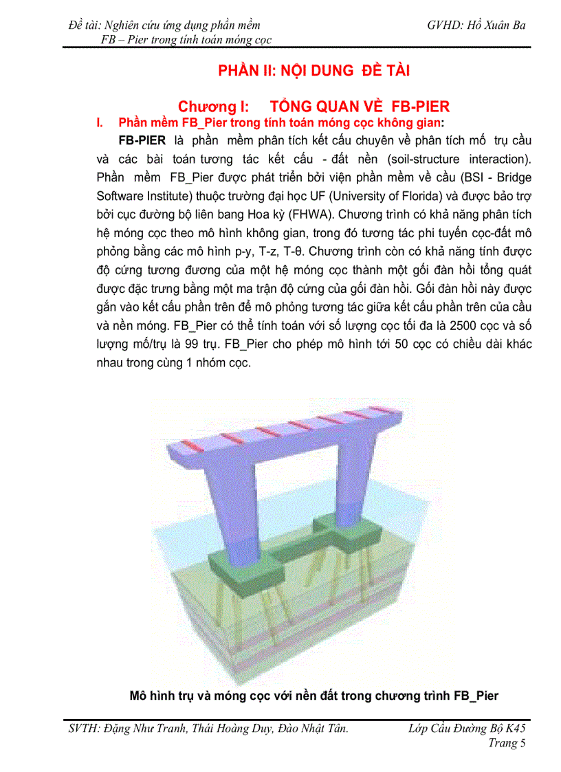 image for page Nghiên cứu ứng dụng phần mềm FB Pier trong tính toán móng cọc