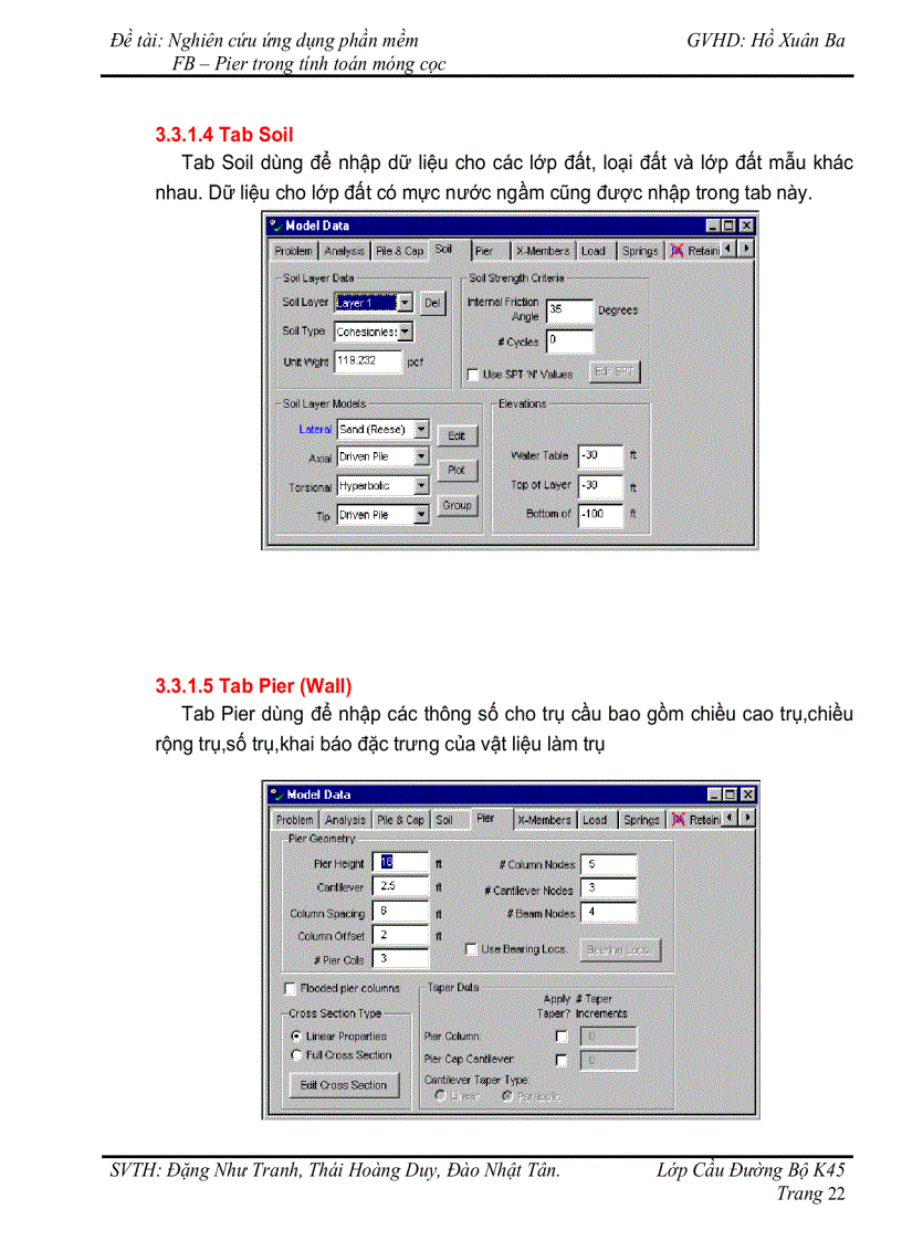 image for page Nghiên cứu ứng dụng phần mềm FB Pier trong tính toán móng cọc