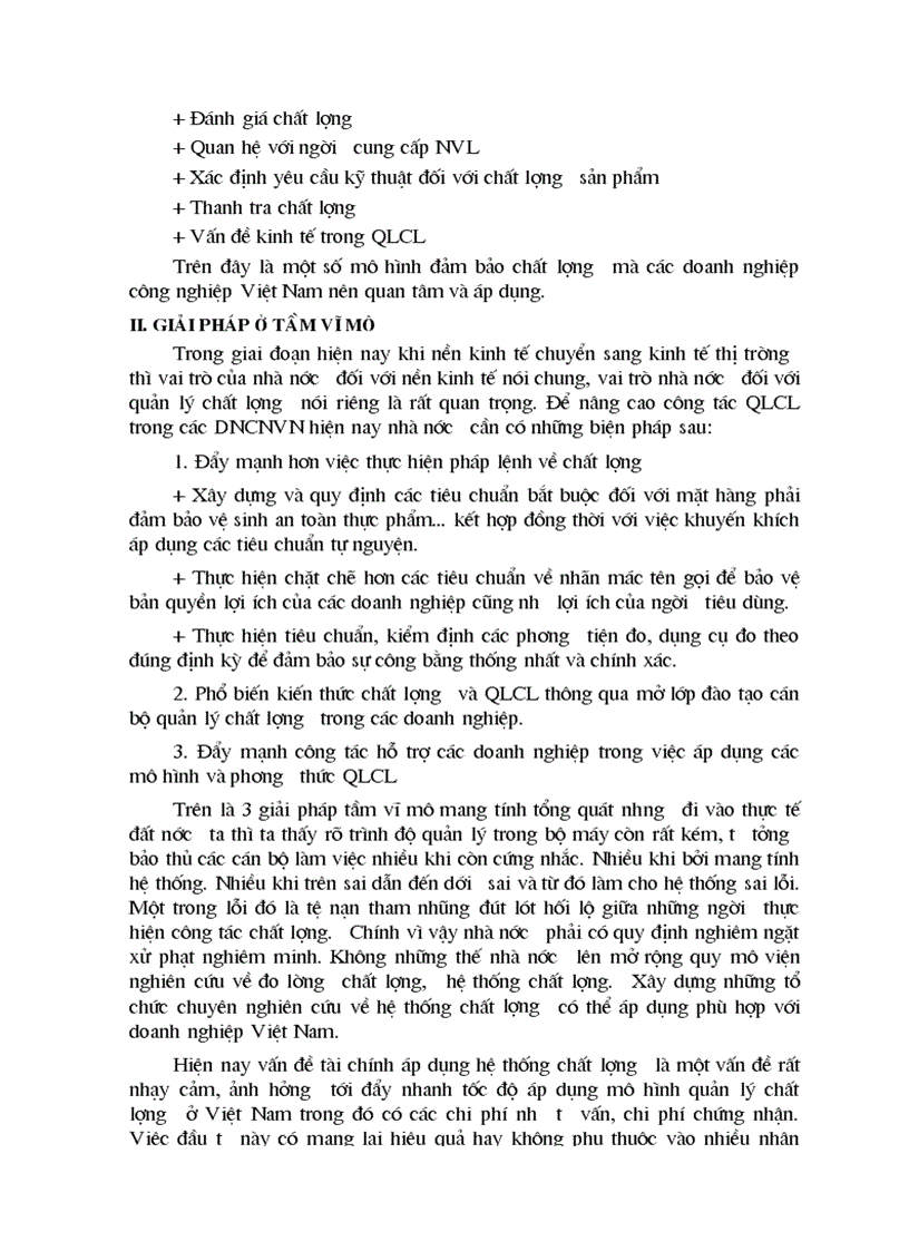 image for page Quản lý hệ thống quản trị chất lượng trong các DNCN Việt Nam