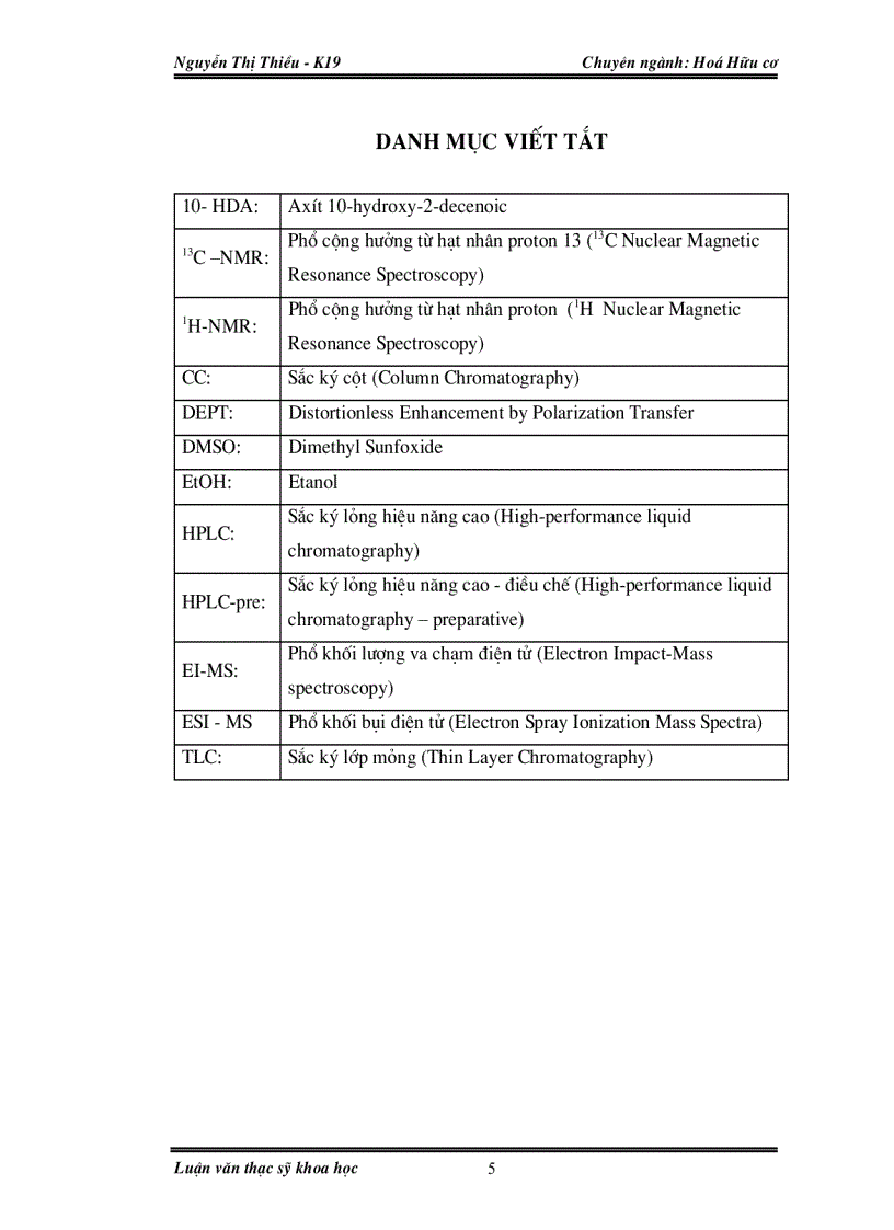 image for page Nghiên cứu thành phần hoá học và hoạt tính sinh học của sữa ong chúa và phấn hoa