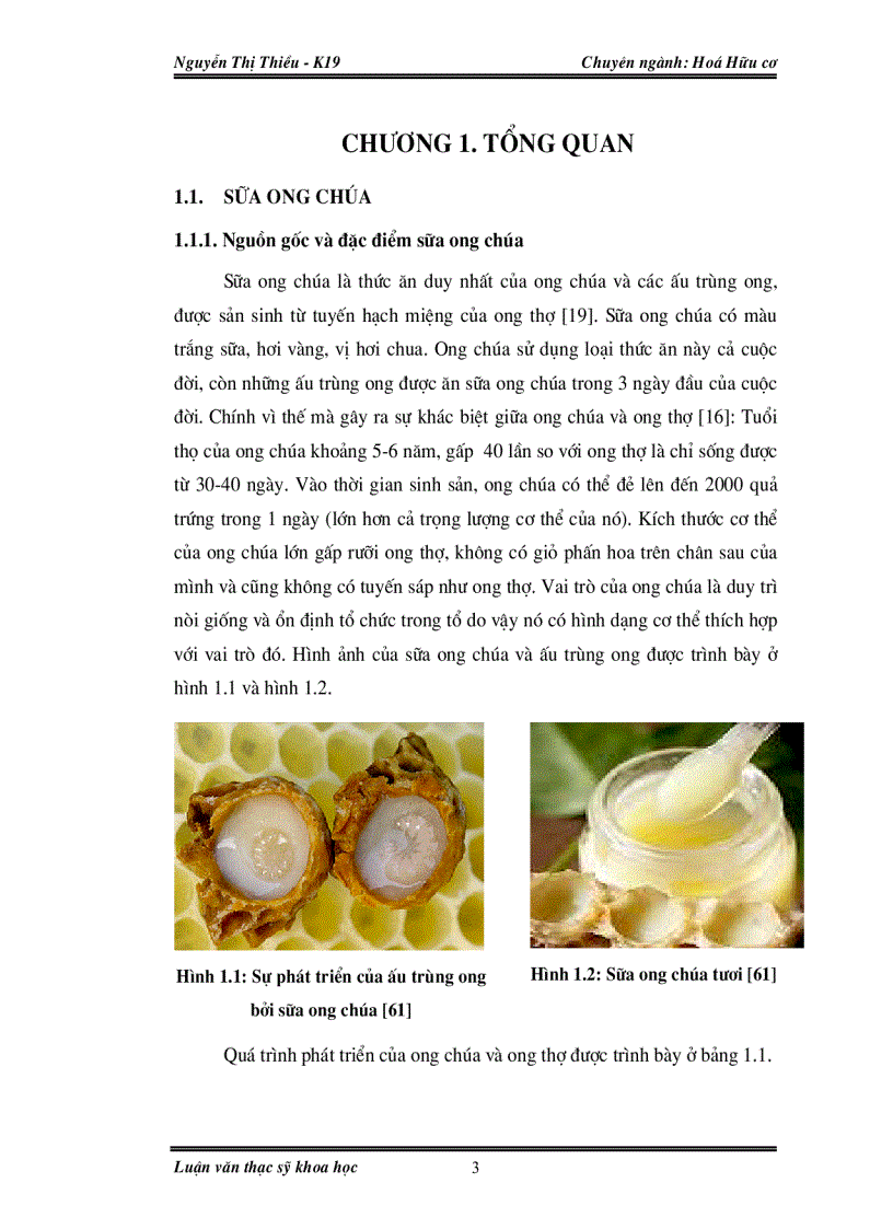 image for page Nghiên cứu thành phần hoá học và hoạt tính sinh học của sữa ong chúa và phấn hoa