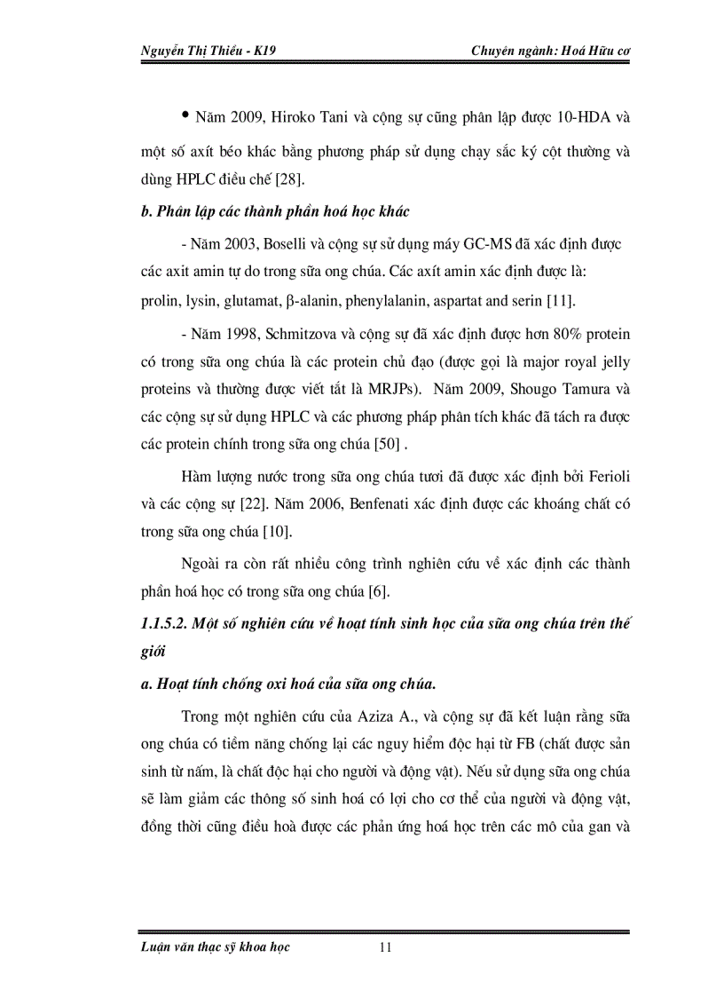 image for page Nghiên cứu thành phần hoá học và hoạt tính sinh học của sữa ong chúa và phấn hoa