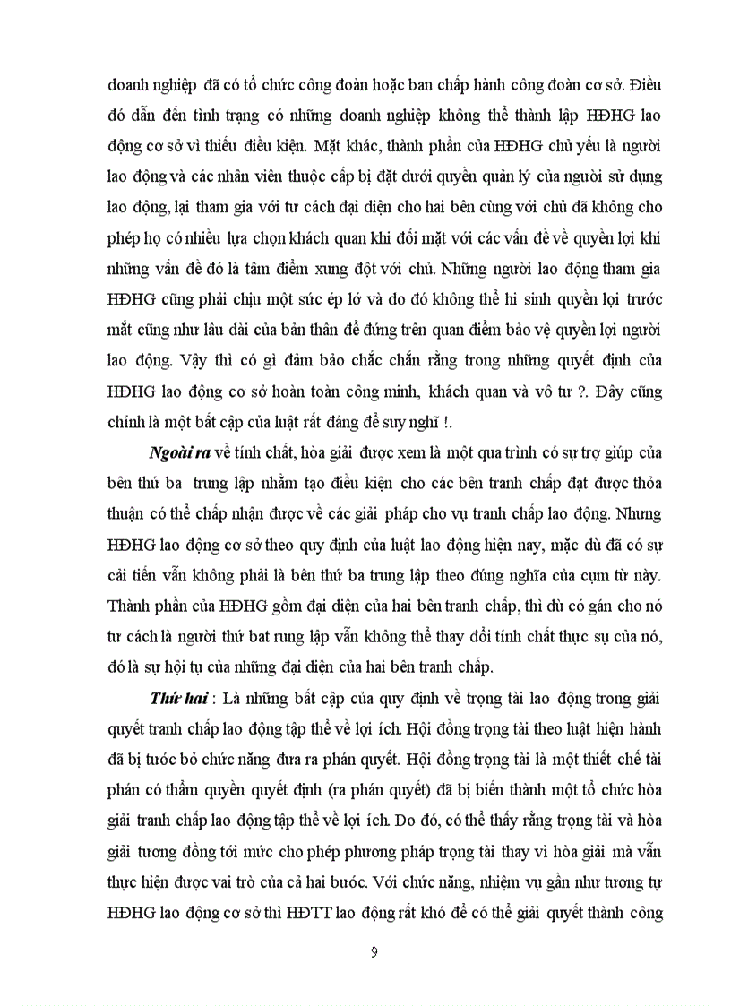 image for page Cơ chế giải quyết tranh chấp lao động tập thể về lợi ích Và tình huống liên quan