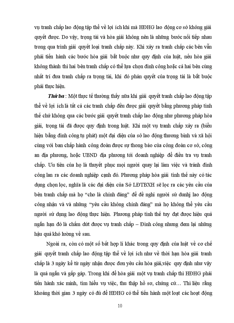 image for page Cơ chế giải quyết tranh chấp lao động tập thể về lợi ích Và tình huống liên quan