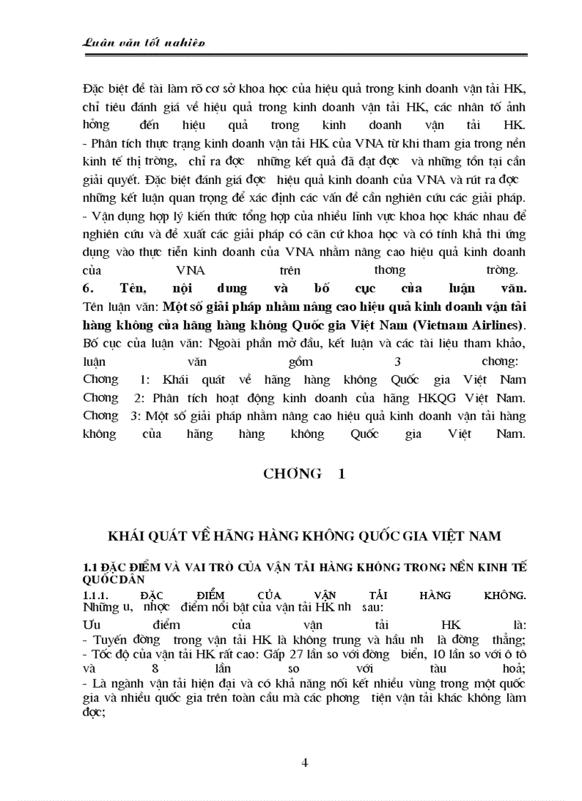 image for page Hoạt động kinh doanh của hãng hàng không việt nam