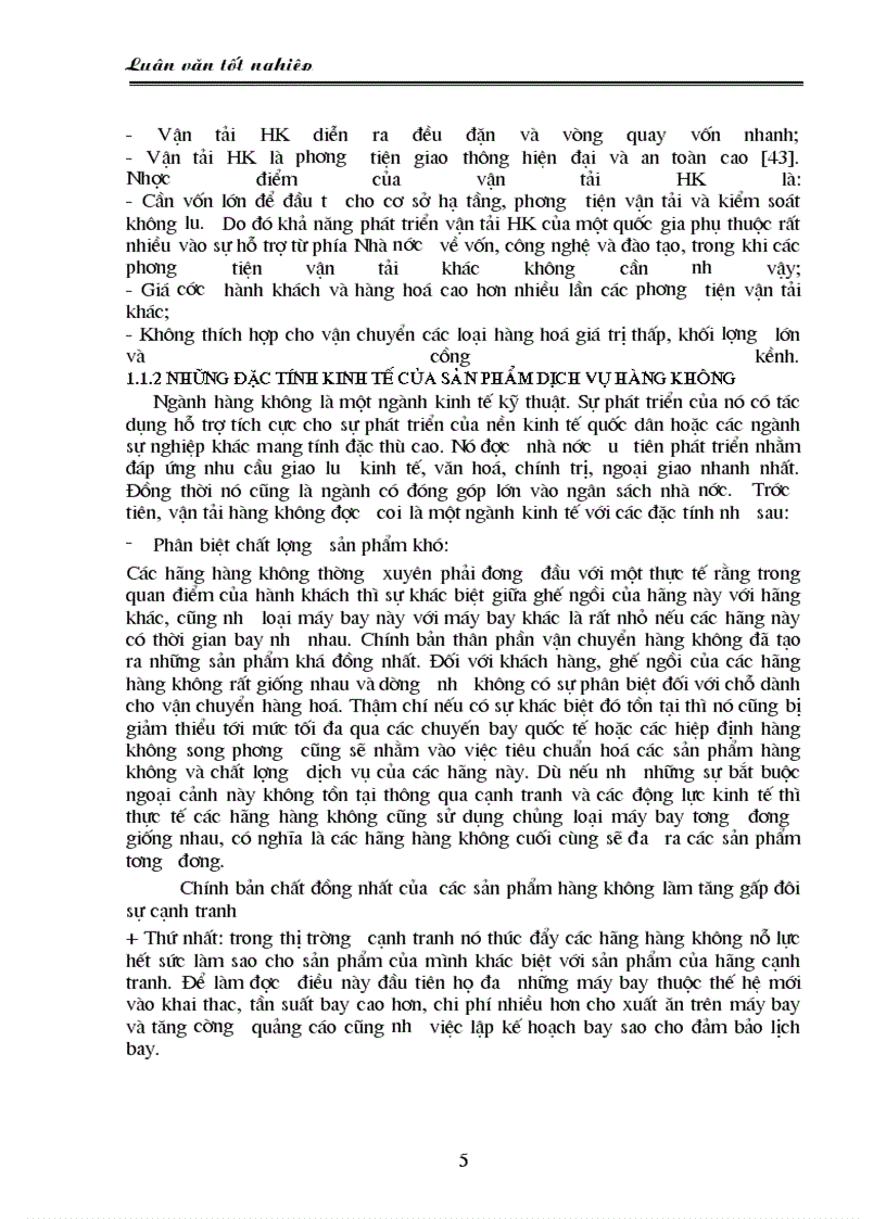 image for page Hoạt động kinh doanh của hãng hàng không việt nam