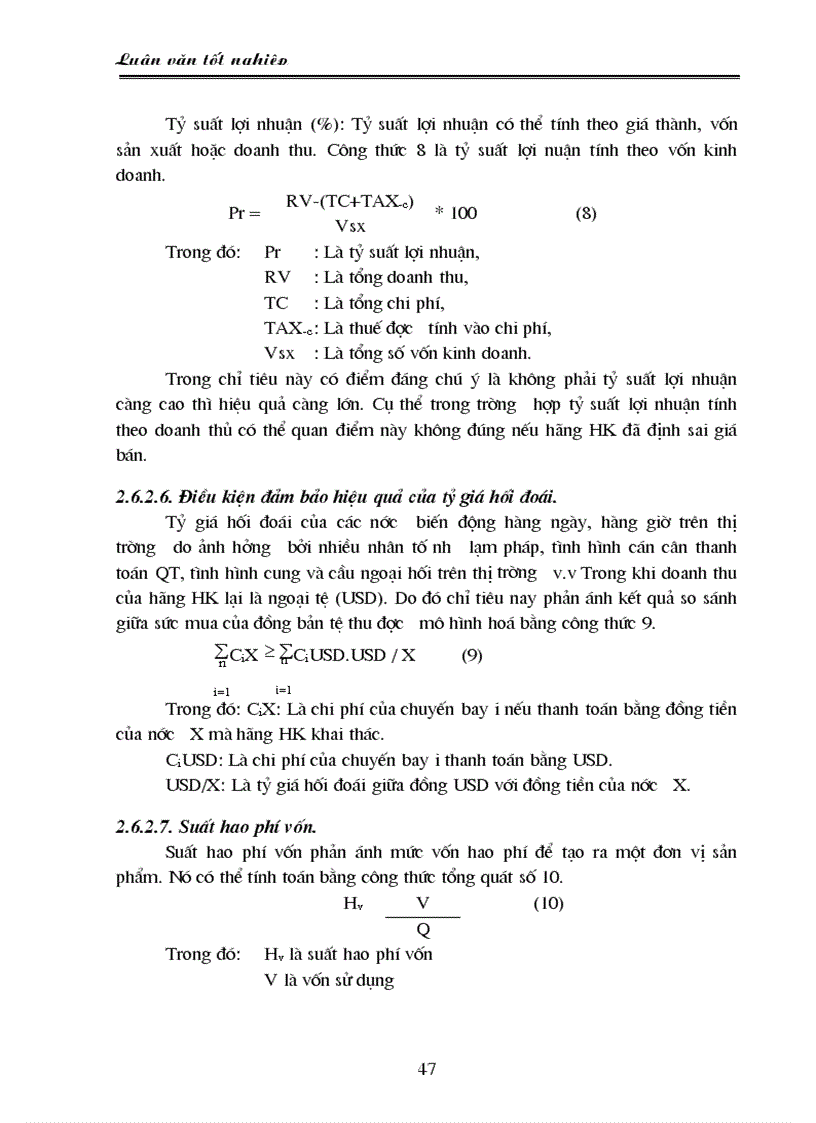 image for page Hoạt động kinh doanh của hãng hàng không việt nam