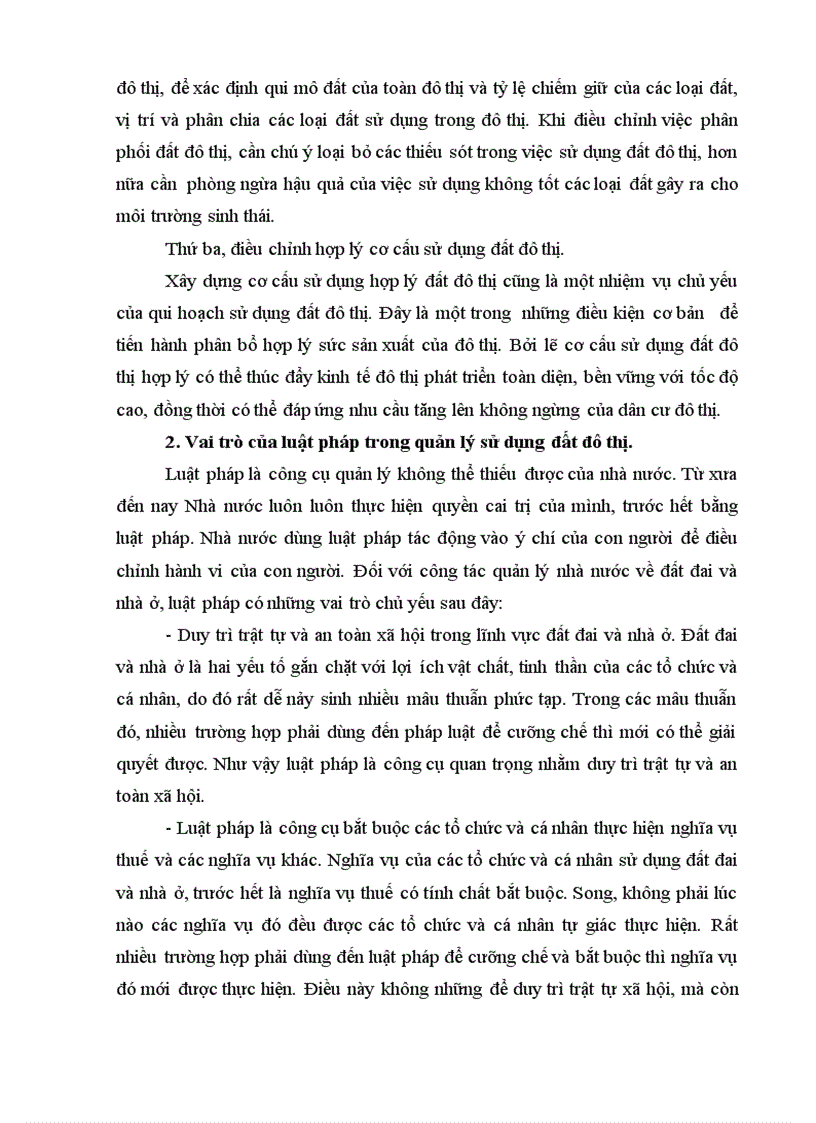 image for page Nội dung quản lý và sử dụng đất đô thị ở nước ta hiện nay