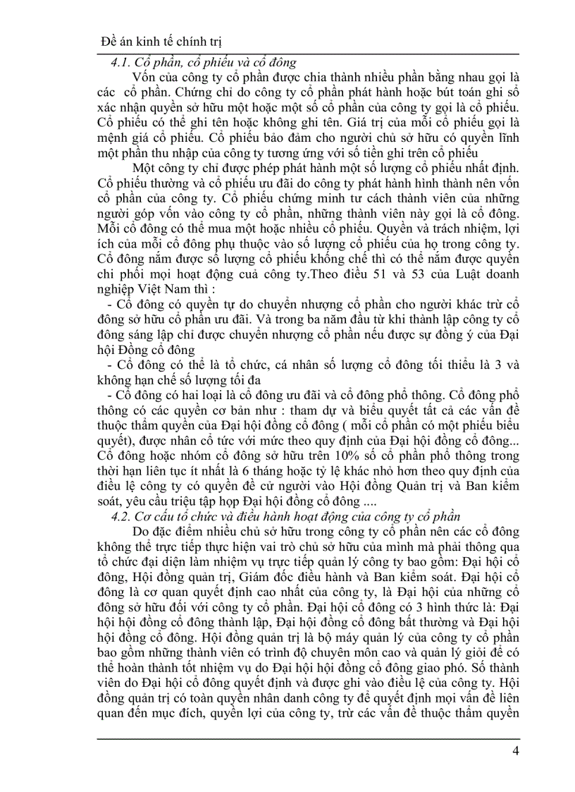 image for page Công ty cổ phần và vai trò của nó trong phát triển kinh tế ở nước ta hiện nay