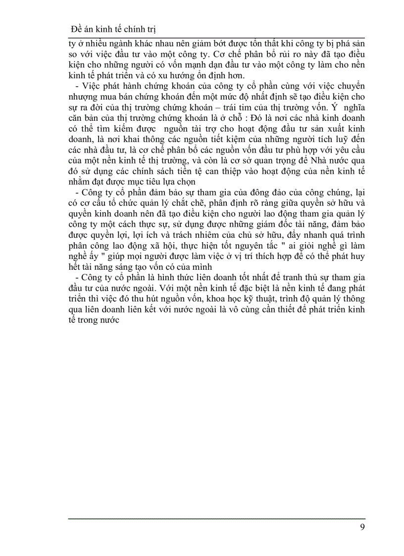 image for page Công ty cổ phần và vai trò của nó trong phát triển kinh tế ở nước ta hiện nay