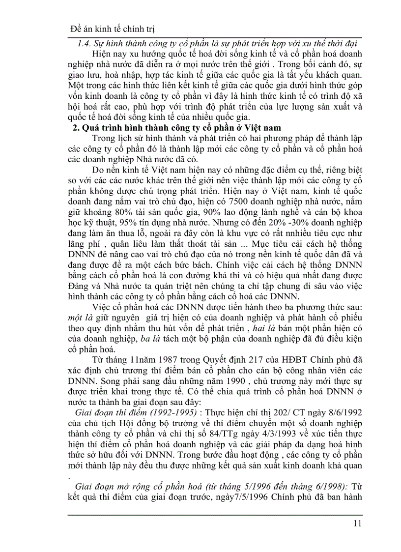 image for page Công ty cổ phần và vai trò của nó trong phát triển kinh tế ở nước ta hiện nay
