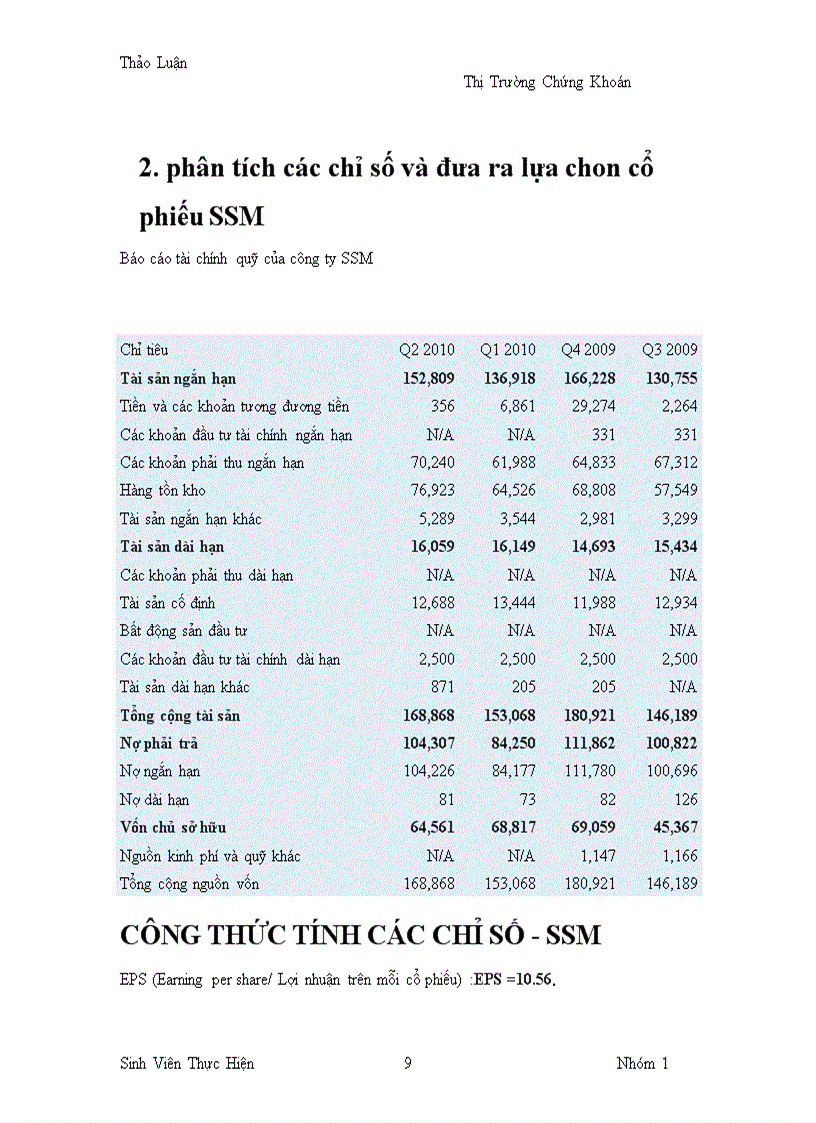 image for page Lựa chọn và phân tích cổ phiếu SSM của CTCP Chế tạo Kết cấu Thép VNECO