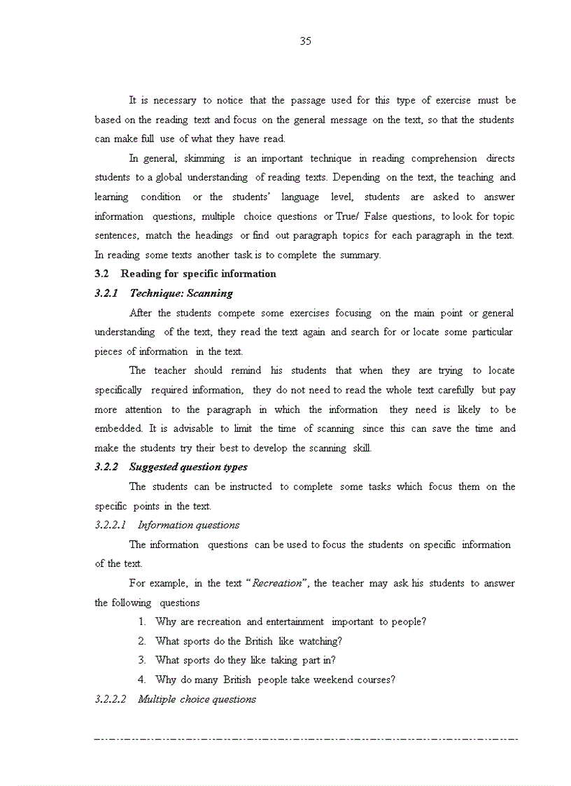 image for page Using while reading techniques to improve reading comprehension for the 11th form students at phan dang luu high school