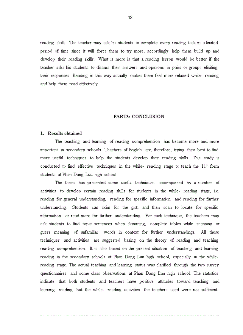 image for page Using while reading techniques to improve reading comprehension for the 11th form students at phan dang luu high school