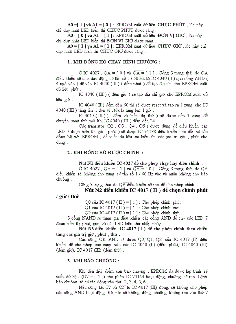 image for page Thiết kế và thi công đồng hồ báo giờ dùng eprom