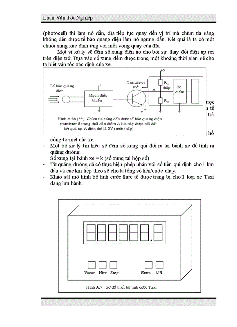image for page Thiết kế và thi công mạch cảnh báo tốc độ và tính cước xe taxi