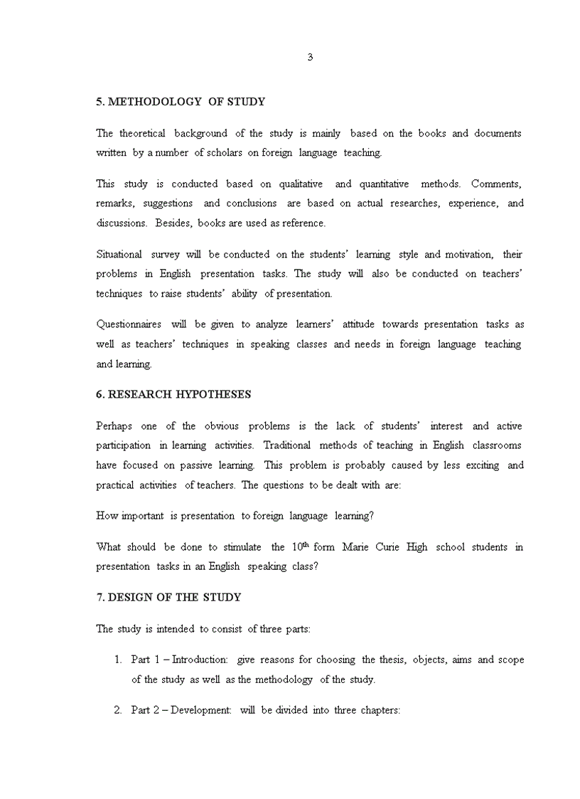 image for page Classroom activities to stimulate 10 form students presentation in english speaking lessons at marie curie high school hai phong