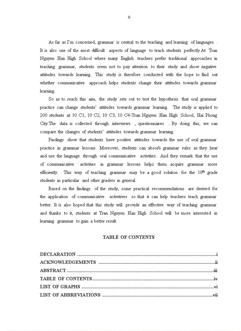 image for page ASTUDY ON HOW ORAL GRAMMAR PRACTICE CAN CHANGE TRAN NGUYEN HAN 10th graders attitudes towards grammar learning