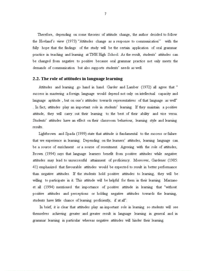 image for page ASTUDY ON HOW ORAL GRAMMAR PRACTICE CAN CHANGE TRAN NGUYEN HAN 10th graders attitudes towards grammar learning