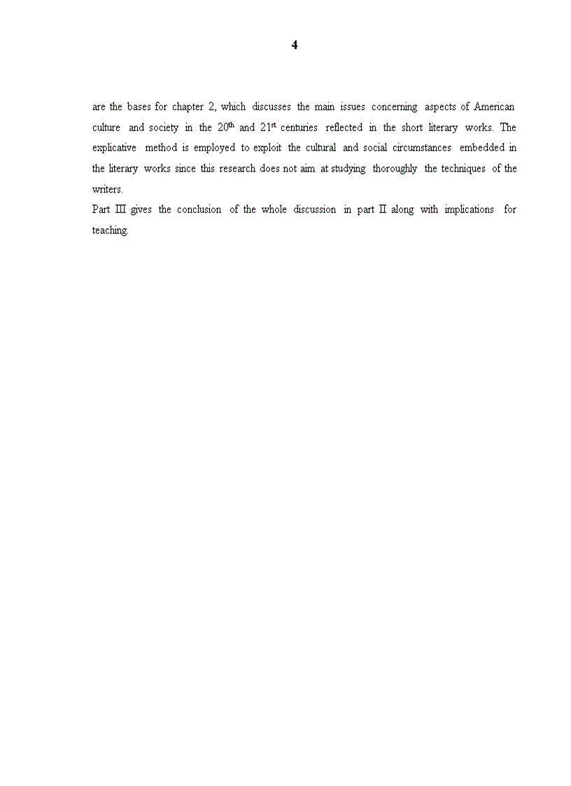 Some aspects of American culture and society in the twentieth and twenty first centuries through a number of selected short literary works