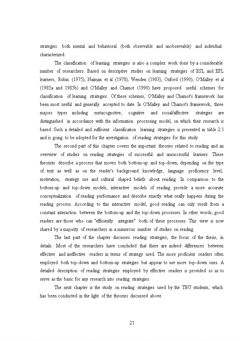 image for page An investigation into english reading strategies employed by ethnic minority junior first year english major students at tay bac university