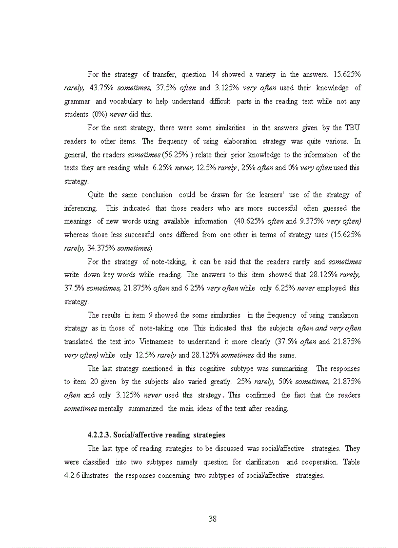 image for page An investigation into english reading strategies employed by ethnic minority junior first year english major students at tay bac university