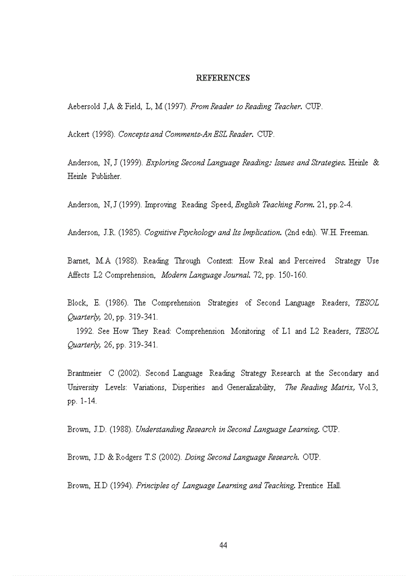 image for page An investigation into english reading strategies employed by ethnic minority junior first year english major students at tay bac university
