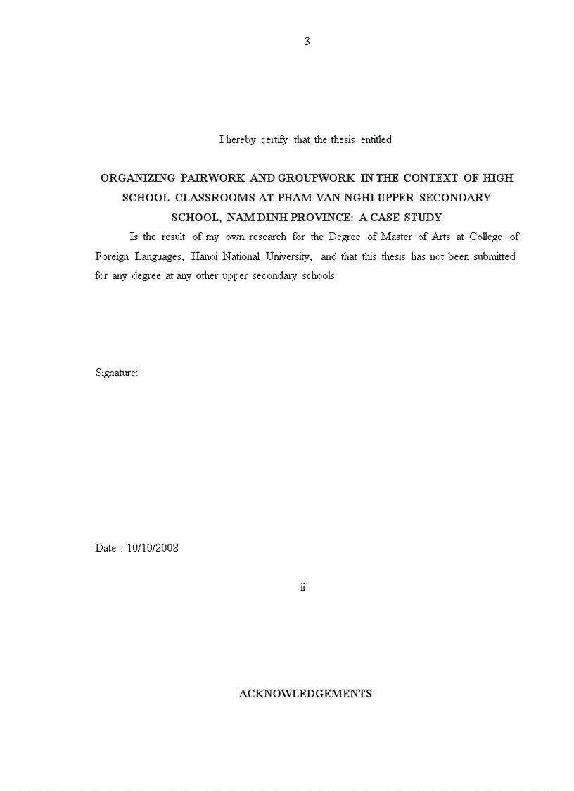 image for page Organizing pairwork and groupwork in the context of high school classrooms at pham van nghi upper secondary school nam dinh province A case study