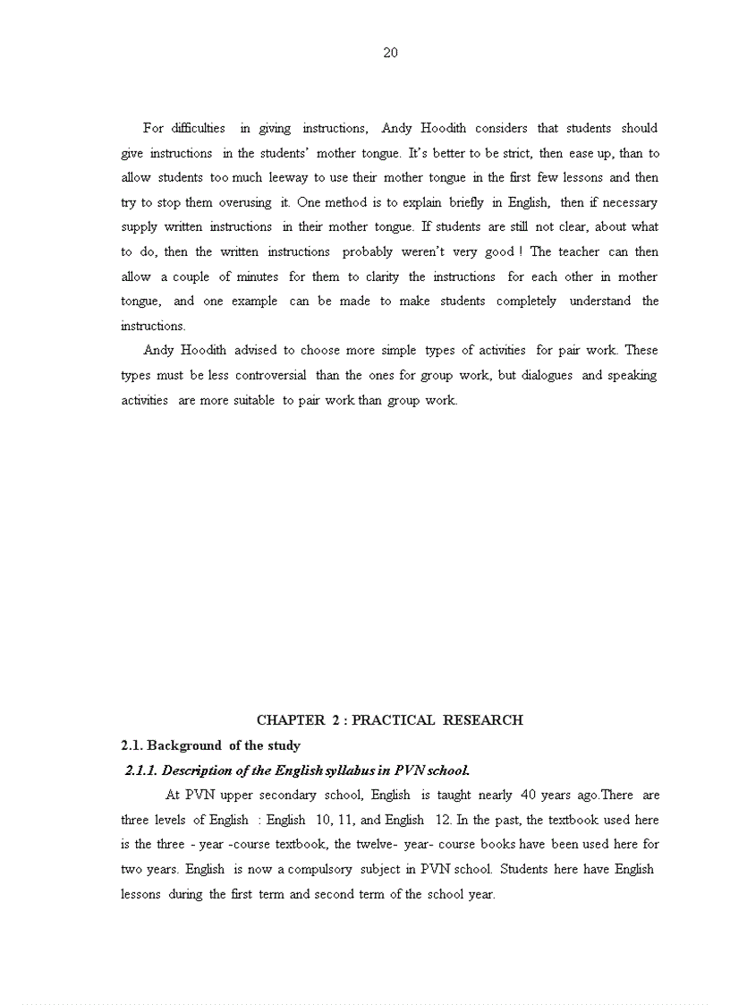 image for page Organizing pairwork and groupwork in the context of high school classrooms at pham van nghi upper secondary school nam dinh province A case study