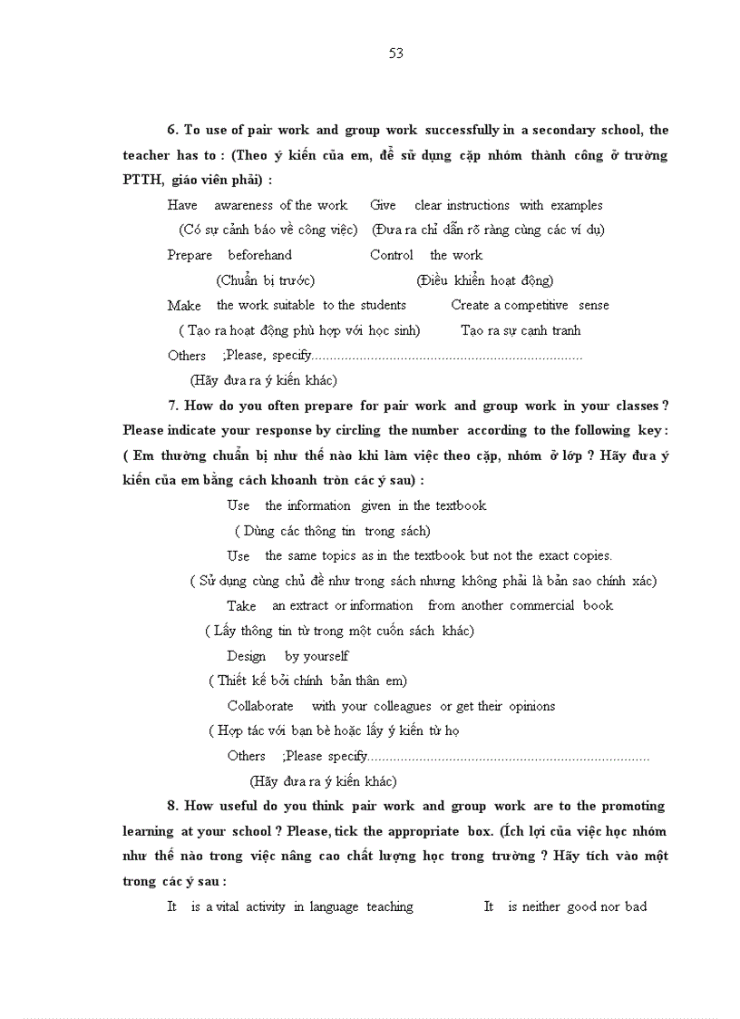 image for page Organizing pairwork and groupwork in the context of high school classrooms at pham van nghi upper secondary school nam dinh province A case study
