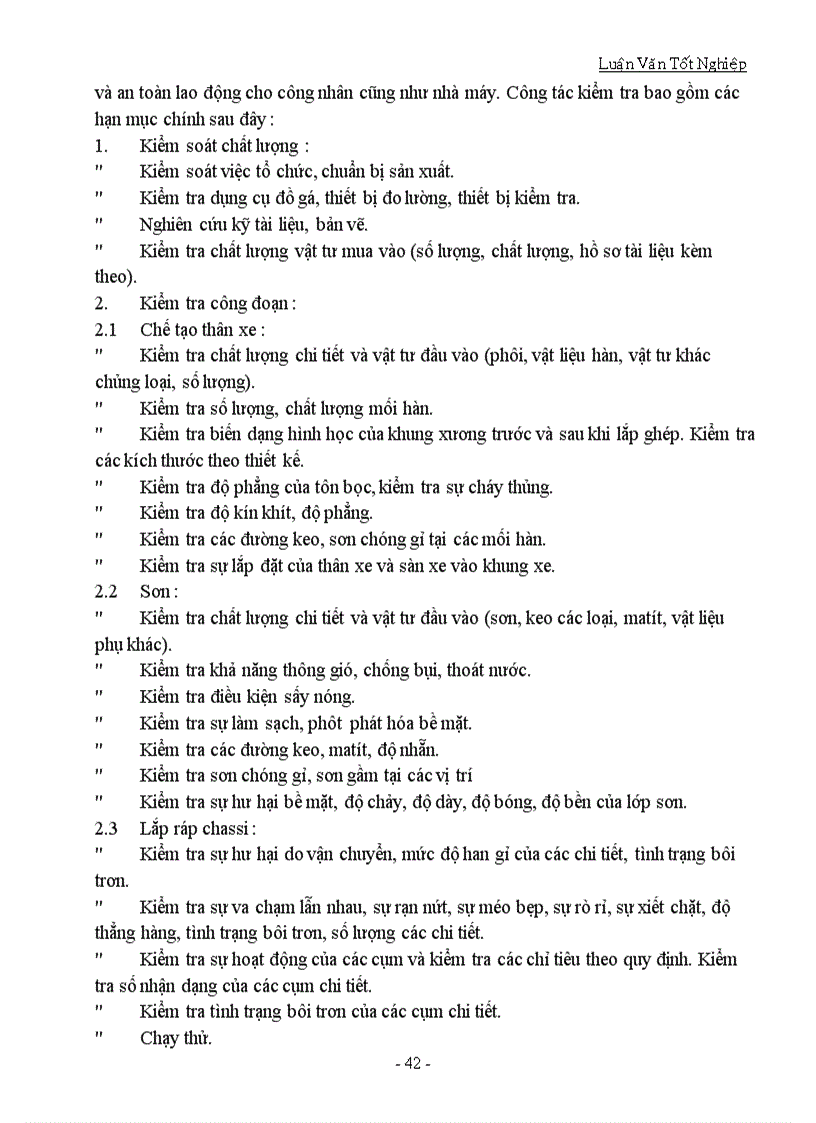 image for page Lập qui trình công nghệ chế tạo và lắp ráp xe ôtô khách thành phố 40 chỗ trên khung chassi cơ sở Hyundai County