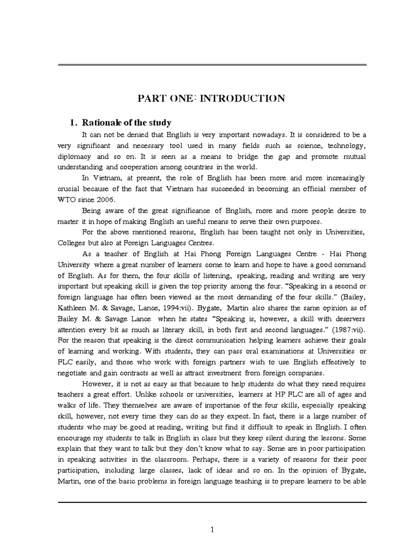 image for page How to maximize part time students involvement in English speaking lessons at Hai Phong Foreign Languages Centre