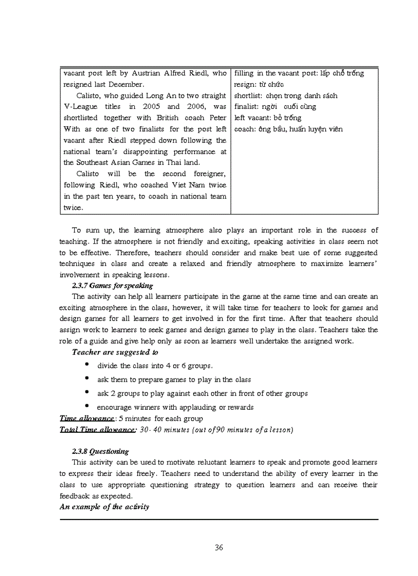 image for page How to maximize part time students involvement in English speaking lessons at Hai Phong Foreign Languages Centre