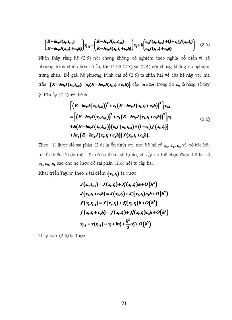 image for page Về một phương pháp số giải phương trình vi phân cấp một và cấp hai