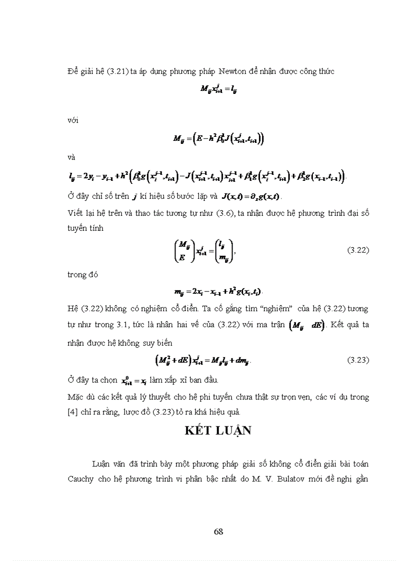 image for page Về một phương pháp số giải phương trình vi phân cấp một và cấp hai