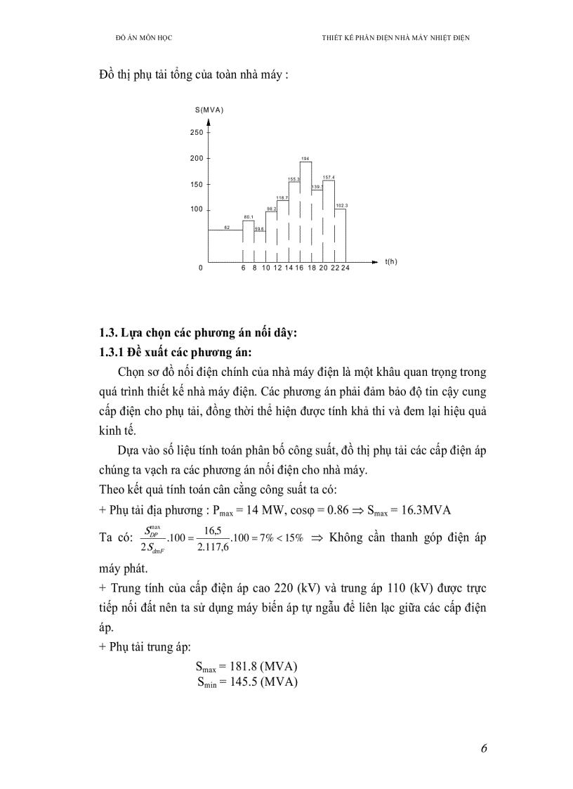 image for page Thiết kế nhà máy điện gồm 5 tổ máy công suất mỗi máy là 100 MW