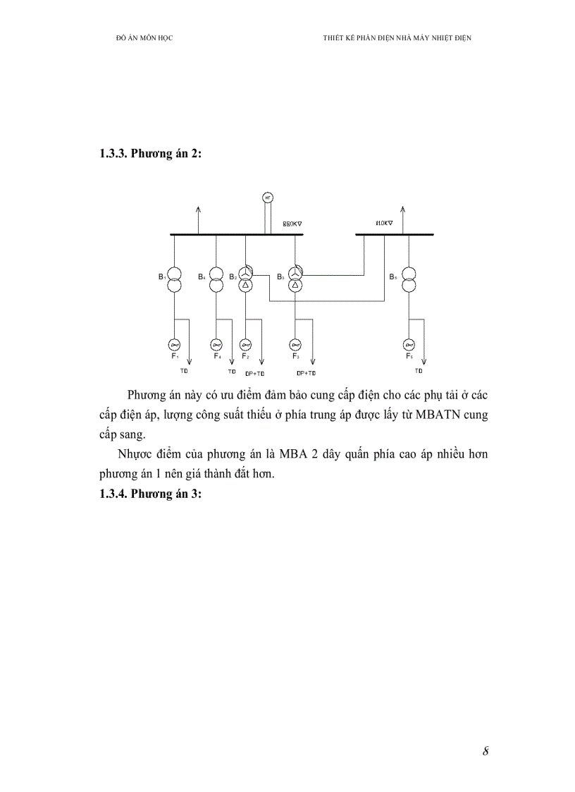 image for page Thiết kế nhà máy điện gồm 5 tổ máy công suất mỗi máy là 100 MW