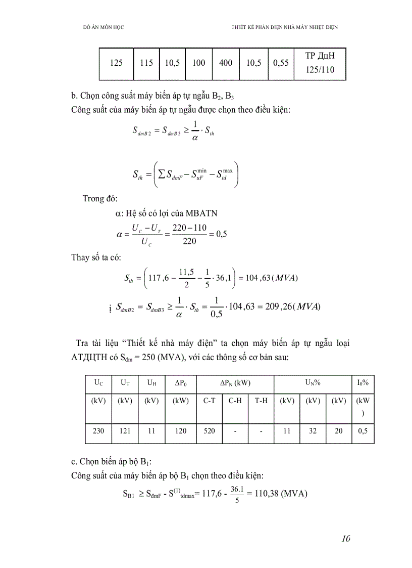 image for page Thiết kế nhà máy điện gồm 5 tổ máy công suất mỗi máy là 100 MW