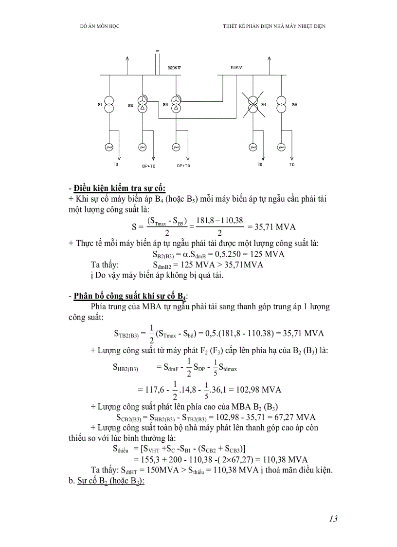 image for page Thiết kế nhà máy điện gồm 5 tổ máy công suất mỗi máy là 100 MW
