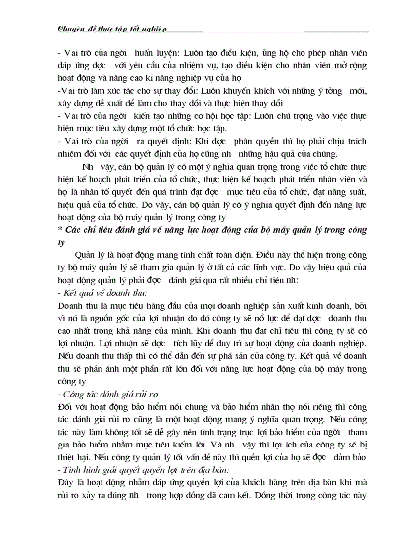 image for page Nâng cao năng lực hoạt động của bộ máy quản lý ở công ty bảo hiểm nhân thọ Thanh Hoá