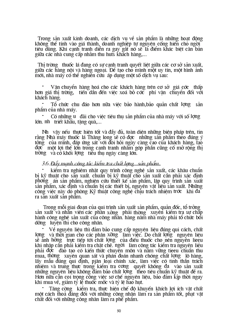 image for page Một số giải pháp nhằm góp phần hoàn thiện chiến lược sản phẩm ở nhà máy thuốc lá Thăng long