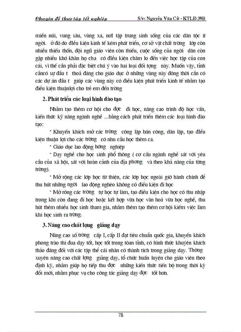 image for page Đánh giá về thực trang học vấn và mức sinh của tỉnh Thanh Hoá