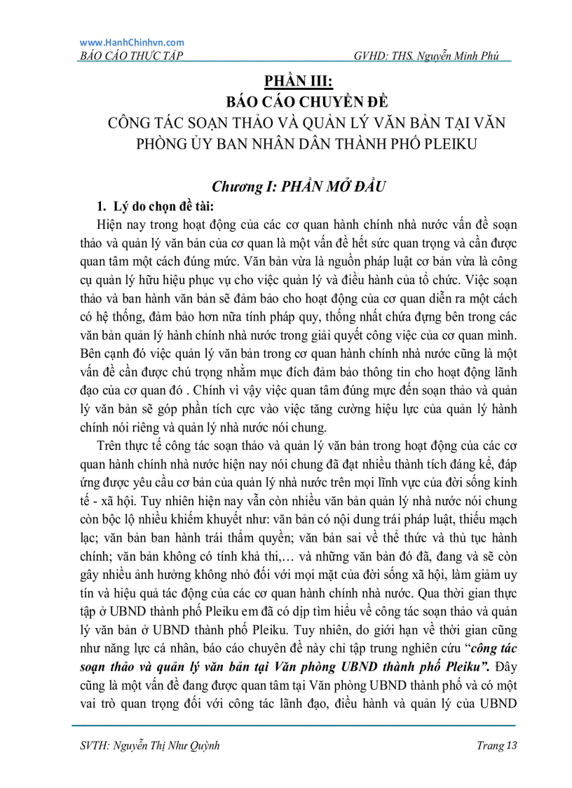 image for page Soạn thảo và quản lý văn bản tại Văn phòng