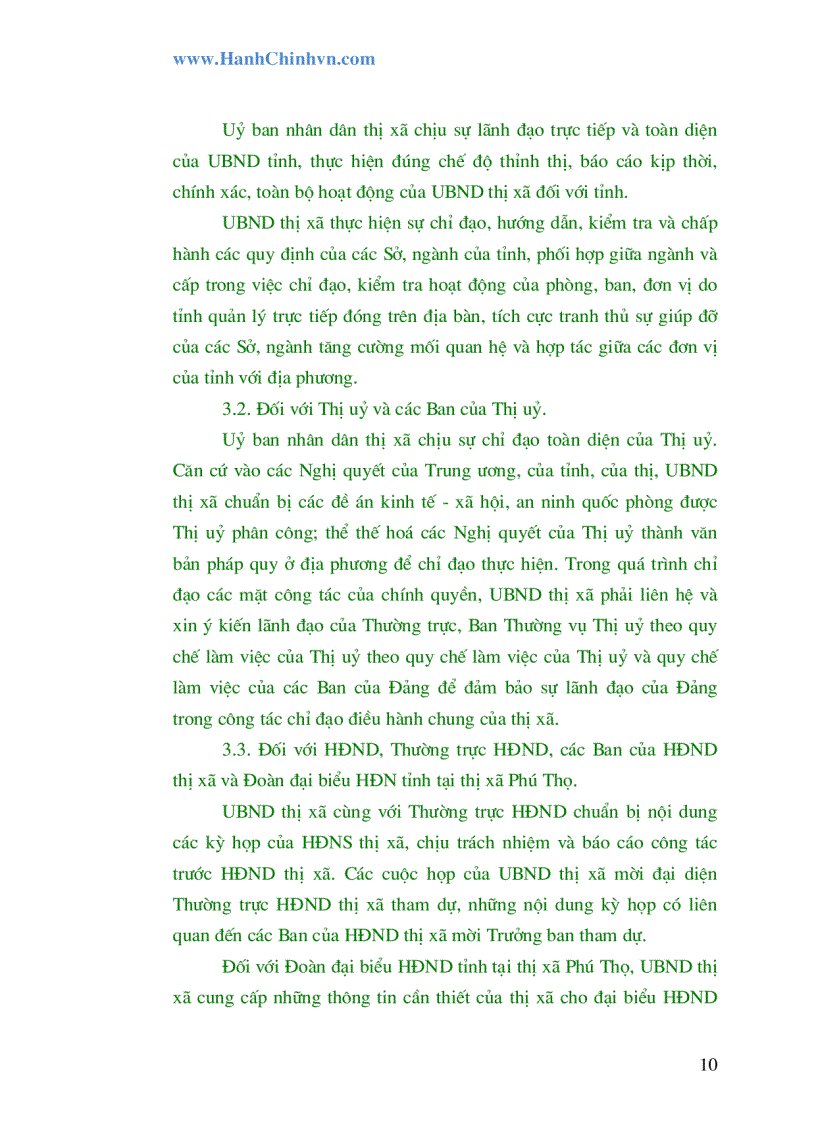 image for page Tình hình hoạt động của Văn phòng HĐND UBND thị xã Phú Thọ